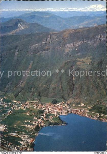 Lago di Lugano TI Capolago e Riva S Vitale Vista dalla Rotonda Mte Generoso