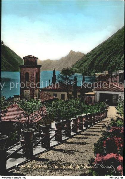 Lago di Lugano TI Un angolo di Piccolo Mondo Panorama
