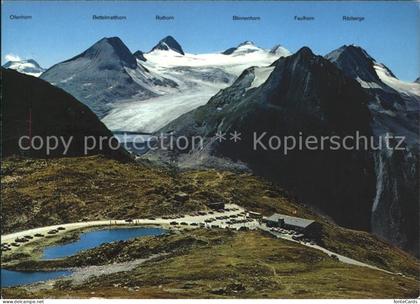 Nufenen Ulrichen Nufenenpass mit Alpen