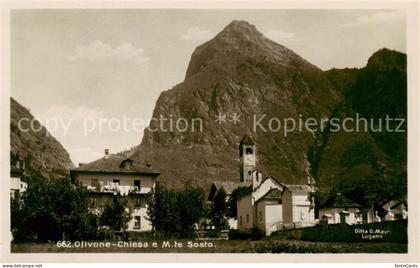 Olivone TI Chiesa e Monte Sosto