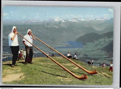 Orselina TI Orselina [Stempelabschalg] Alphornblaeser