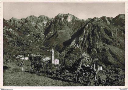 Rovio Lugano TI Panorama mit Kirche