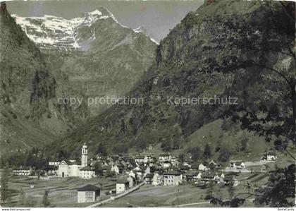 Sonogno Valle Verzasca LOCARNO TI Val-Verzasca Bergdorf Kirche Bergpanorama Schn
