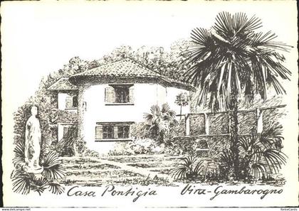 Vira Gambarogno Casa Pontigia Kuenstlerkarte