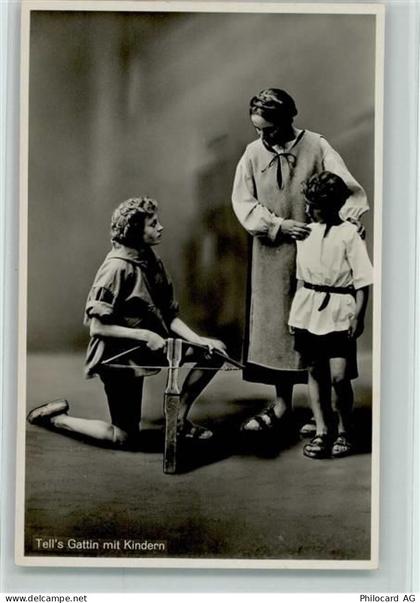 6460 Altdorf UR - Tellspiele Altdorf Tells Gattin mit Kindern - 10163206