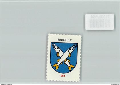 6462 Seedorf UR - Vignette Wappen Kaffee Hag ca 1920-1940 - 11100564