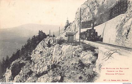 Suisse - BAULMES (VD) Les rapilles de Baulmes - Chemin de Fer Yverdon-Sainte-Croix - Ed. A. Deriaz 437