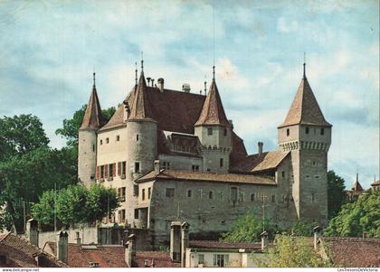 SUISSE - Nyon - Château - forteresse historique - patrimoine - ville - Photoglob Wehtli SA - Carte postale ancienne