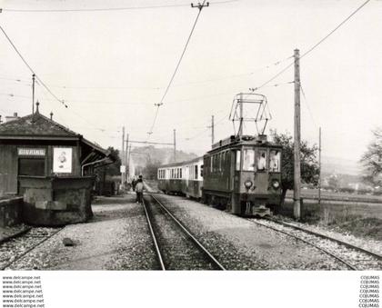 SUISSE - S01083 - Train-ABDe 4/4 5 et voitures ex BD B41 42Givrins Septembre 1985-Grandguillaume 10x15 cm