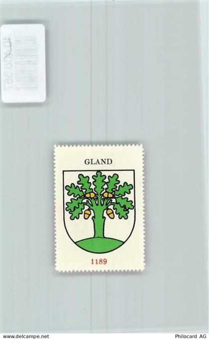 1196 Gland - Vignette Wappen Kaffee Hag ca 1920-1940 Eiche - 10408367