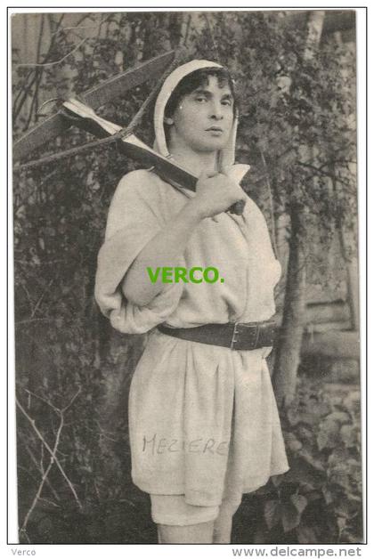 Carte Postale Ancienne de SUISSE – MEZIERES – THEATRE DU JORAT – REPRESENTATION DE TELL – MAI-JUIN 1914 – TELL (M. HE...