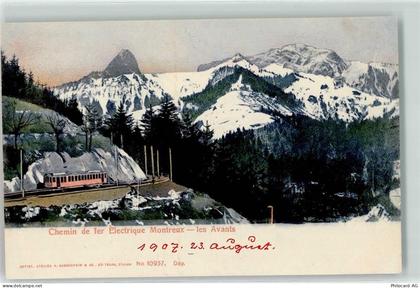 1820 Montreux 1907 - Elektrische Eisenbahn Montreux les Avants - 10593645