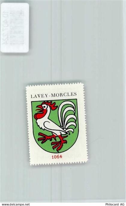 1892 Morcles - Vignette Wappen Kaffee Hag 1920-1940 Hahn - 10407224