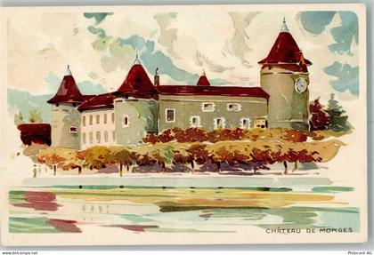 1110 Morges Lithographie Schloss de Morges - 13990375