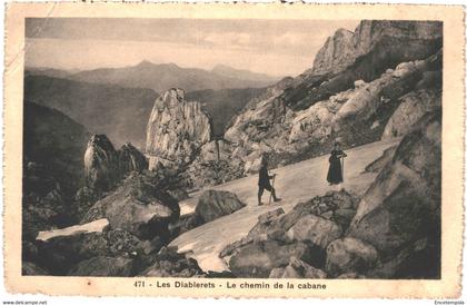 CPA-Carte Postale  Suisse Ormont-Dessus Les Diablerets  Le chemin de la cabane  VM53921