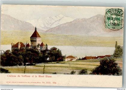 1134 Vufflens-le-Château 1905 Gebrauchsspuren Schloss Chateau de Vufflen... - 38221107