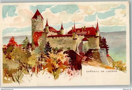 1522 Lucens Lithographie Schloss - 13990361