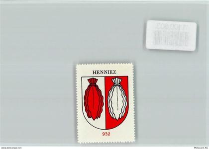 1525 Henniez Treize-Cantons - Vignette Wappen Kaffee Hag ca 1920-1940 He... - 11100603