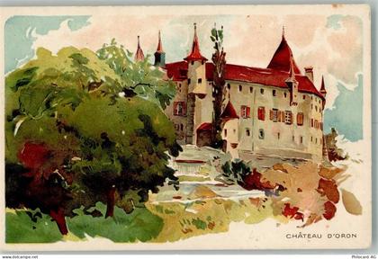 1608 Oron-le-Châtel Lithographie Schloss d`Oron - 13990387