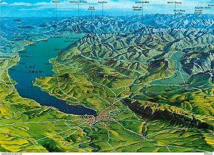 Carte Postale - Suisse - VD Vaud - Carte Géographique - CPM - Carte Neuve - Voir Scans Recto-Verso - Poscard - Carta Pos