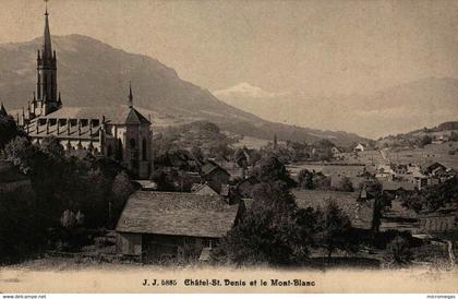 CHATEL-SAINT-DENIS et le Mont-Blanc