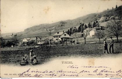 CPA Vinzel Kanton Waadt, Teilansicht vom Ort