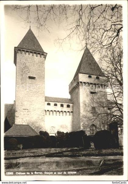 La Sarraz Chateau de la Sarraz Donjon et tour de defense