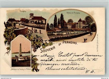 1197 Prangins 1898 BOAKC Lithographie Schloss Chateau Monument des Vaudo... - 13702395