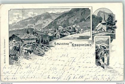 1658 Rossinière 1901 Künstlerkarte Ziege sign. - 13271710