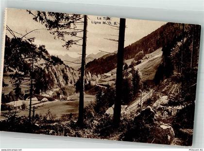 1658 Rossinière 1921 Foto AK La Tine - 38210285