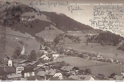 ROSSINIÈRES Rossinière (VD) Vue générale - Ligne Montreux-Oberland - Ed. Louis Burgy 3879