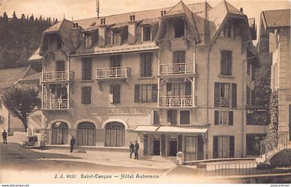 Suisse - SAINT CERGUE (VD) Hôtel Auberson - Ed. J.J. Jullien 8153
