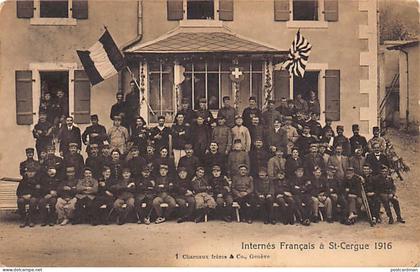Suisse - SAINT-CERGUE (VD) Internés français en 1916 - Ed. Charnaux 1