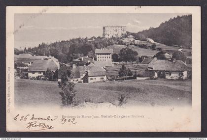 SWITZERLAND, RPPC postcard, Saint-Cergue, General view