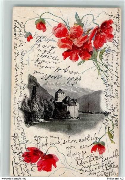1820 Veytaux 1908 - Chateau de Chillon Blumen - 11093241