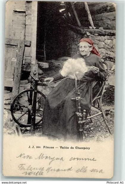 1874 Champéry 1913 - Spinnerin - 10590849