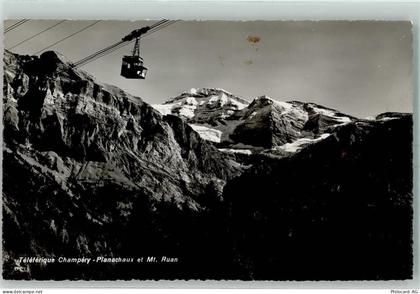 1874 Champéry 1948 - Teleferique Champery Planachaux et Mt. Ruan - 10390522