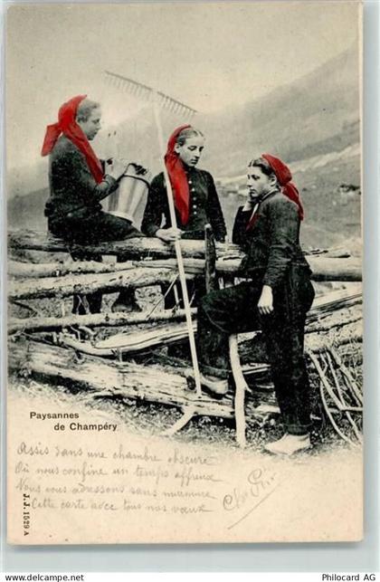 1874 Champéry - Bäuererinnen - 10601732