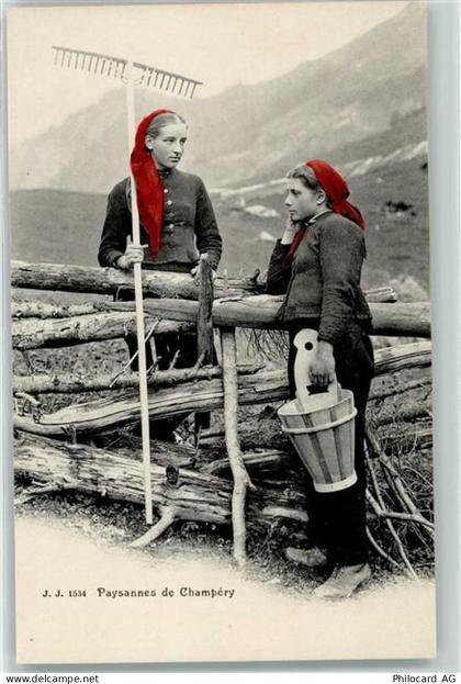 1874 Champéry - Bäuerinnen - 10601711