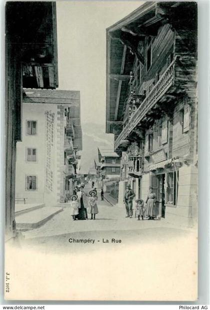 1874 Champéry - La Rue Kinder - 13906624