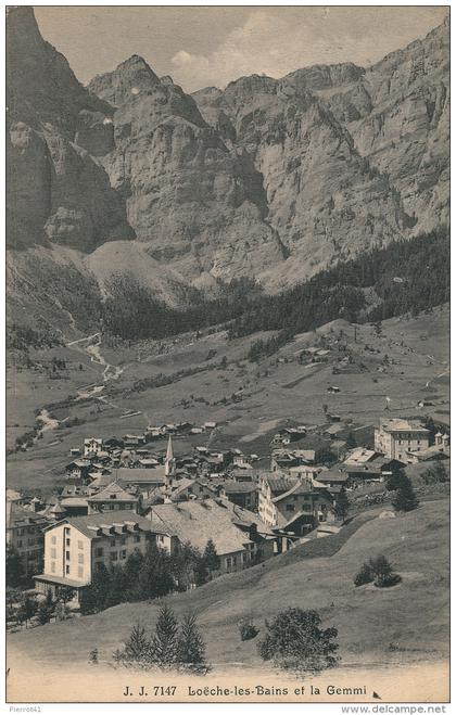 SUISSE - LOECHE LES BAINS et la Gemmi