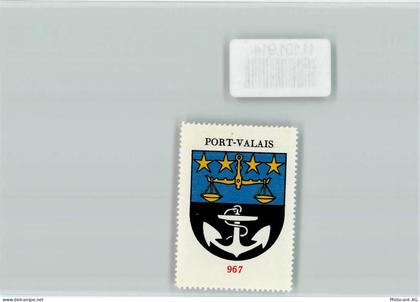 1870 Monthey - Port-Valais Vignette Wappen Kaffee Hag ca 1920-1940 - 11101914