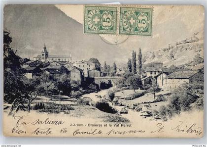 1937 Orsières Le Bioley - Panorama Fluss - 50671742