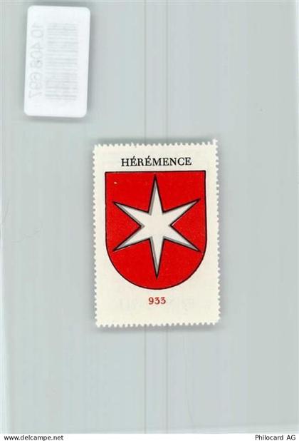 1987 Hérémence Riod - Vignette Wappen Kaffee Hag ca 1920-1940 Stern - 10408697