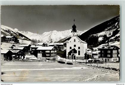 3998 Reckingen VS - Kirche Galenstock Furkapass Muttenhörner Winter - 10611890