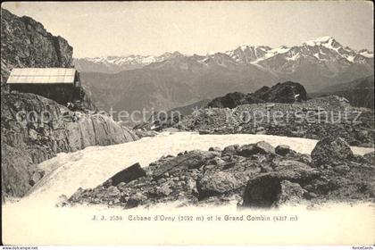 Cabane d Orny et le Grand Combin