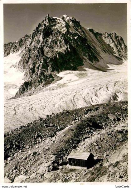 Cabane d Orny et le Portalet Gletscher Mont Blanc Gruppe