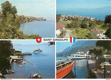 Carte Postale - Suisse - VS Valais - Saint Gingolph - Multivues - Bateaux - CPM - Carte Neuve - Voir Scans Recto-Verso -