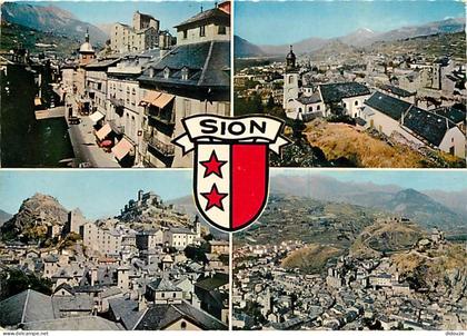 Carte Postale - Suisse - VS Valais - Sion - Multivues - Blasons - CPM - Carte Neuve - Voir Scans Recto-Verso - Poscard -