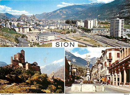 Carte Postale - Suisse - VS Valais - Sion - Multivues - Immeubles - CPM - Carte Neuve - Voir Scans Recto-Verso - Poscard